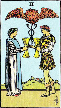 tarot two of cups